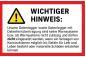 Preview: Wichtiger Warnhinweis Datenlogger