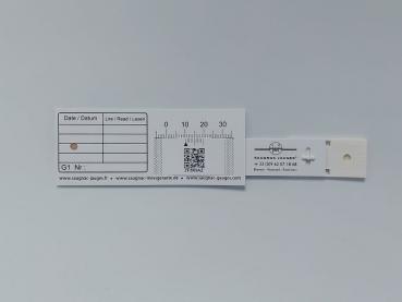 G1-Riss Messlehre, Rissmonitor für innen und außen - mit QR Code