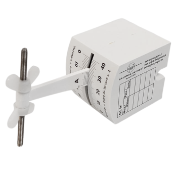 G3-Riss-Messlehre mit QR-Code zur Auswertung per App