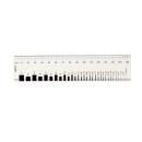 Risslineal Acryl - schwarze Schrift